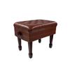Adjustable Oak Children's Piano Stool with Storage