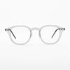 Aloeyewear [ALOXROUNZ] The Air ARA5101 C2 Ultra-light Vintage Frame Oversized Transparent Gray Glasses Frame