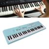 54 Key Keyboard Piano Smoothly Plastic Keyboard Piano Portable Dual Power Supply System Electric Piano Keyboard with Microphone for Kids