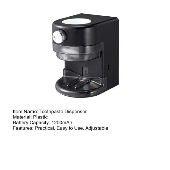 Wall Mounted Automatic Toothpaste Dispenser Adjustable Volume Easy to Install Universal Rechargeable