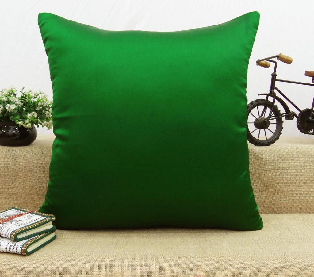 Dekorativer Kissenüberwurf für Zuhause, massiver Satin-Seiden-Kissenbezug – wählen Sie