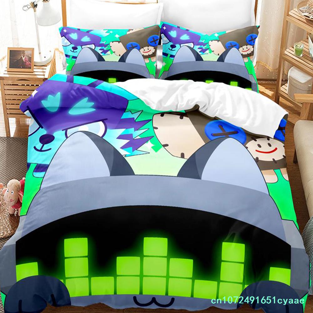 Game Pet Simulator X Bedding Set Single Twin Full Queen King Size Bed Set Adult Kid Bedroom Duvetcover Sets Parure De Lit Bed