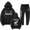 2026 Spring Summer men's sets motorcycle Honda racing print casual hooded sweatshirt sport shirt outdoor cycling clothing ahz256