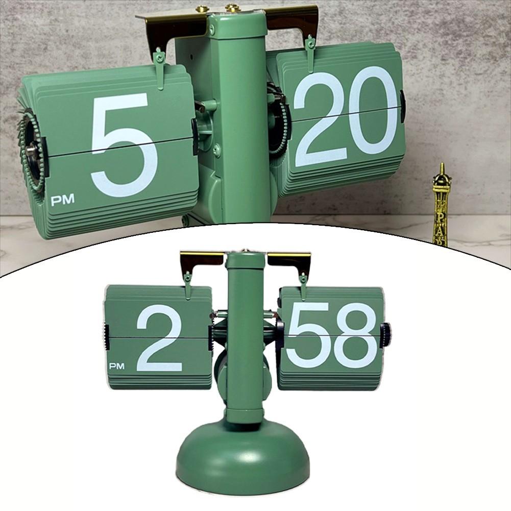 Flip Clock Retro Vintage Auto Flip Clock Desk Clock Table Clock Home Decor