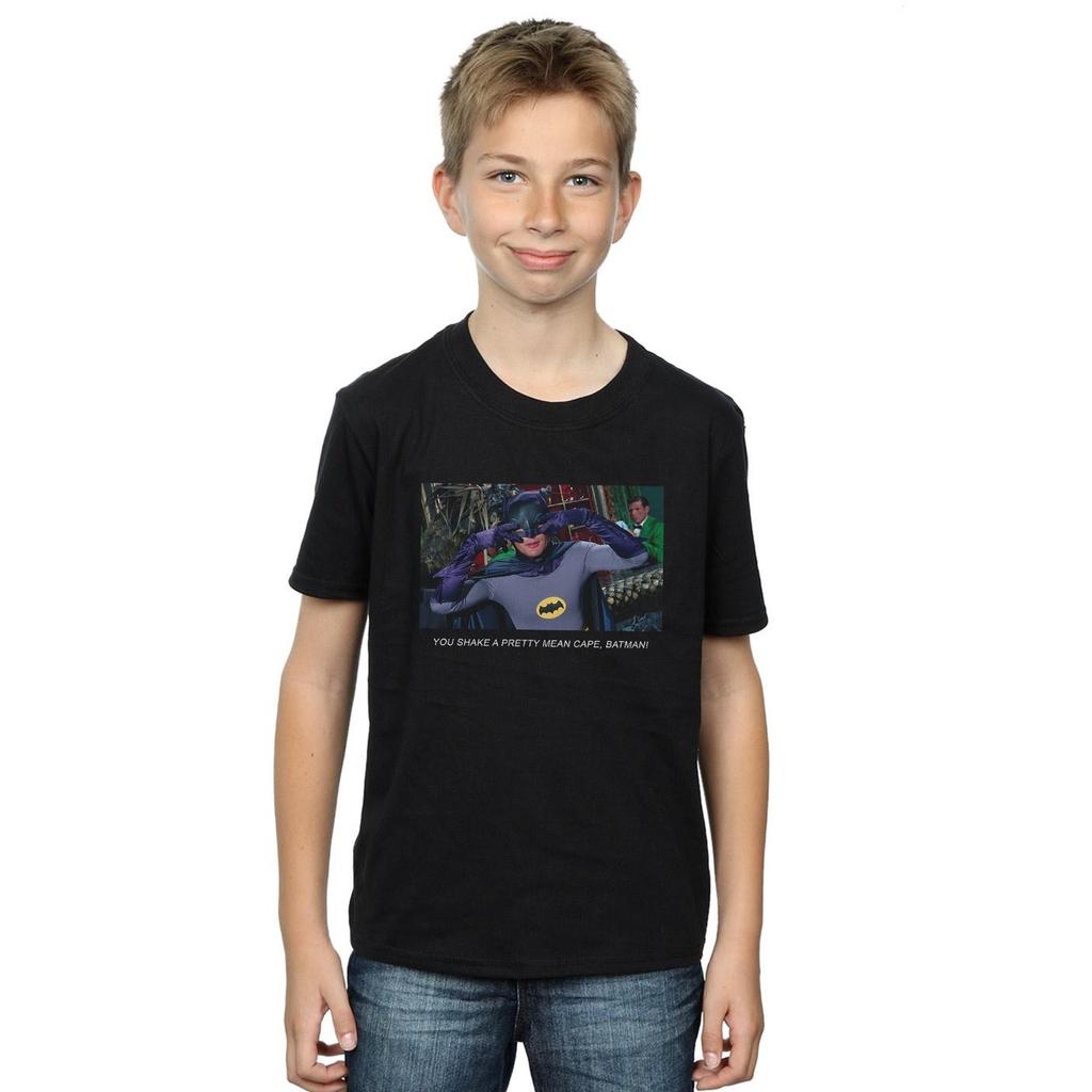 DC Comics Boys Batman TV Series Mean Cape T-Shirt