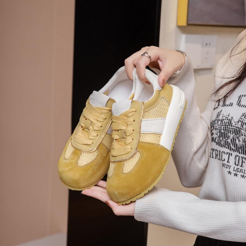Summer thin women's shoes new mesh little white shoes versatile comfortable breathable thick-soled casual board shoes