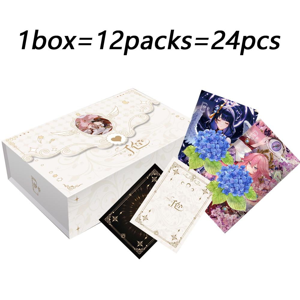 Thousand Colors Collection Cards Unique Charm Anime Pretty Girls Dreamy Encounter Characters Exquisite Enamel Cards Kids Gifts