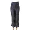Women's Sexy High Waist Wide Leg Palazzo Lounge Pants Metallic Glitter Bell Bottoms Trousers Rave Party