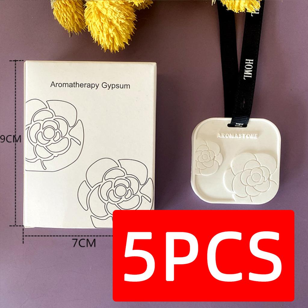 1/3/5PCS Camellia Pattern Aroma Pendant With Long-Lasting Fragrance Suitable For Bedroom Wardrobe Shoe Cabinet Car Decoration