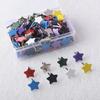 100pcs Metal Push Pin Decorative Flat Tack Creative Pentagram Sofa Nail Wallpaper Color Painting Nail