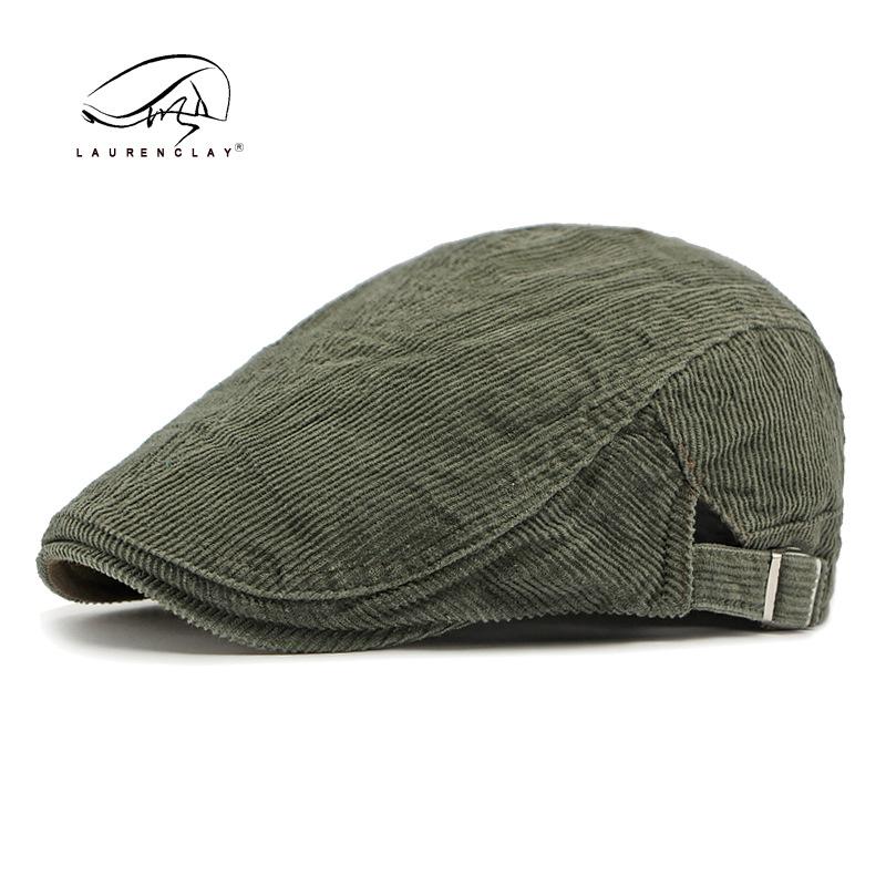 Autumn and Winter New Style Big Size Corduroy Berets Hat Men Women British Retro Painter Hat Casual Vintage Forward Hat Ivy Cap