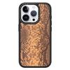 JAUCASE For iPhone 15 Pro Max Case Compatible with MagSafe Snake Texture PU Leather+TPU+PC Phone Cover