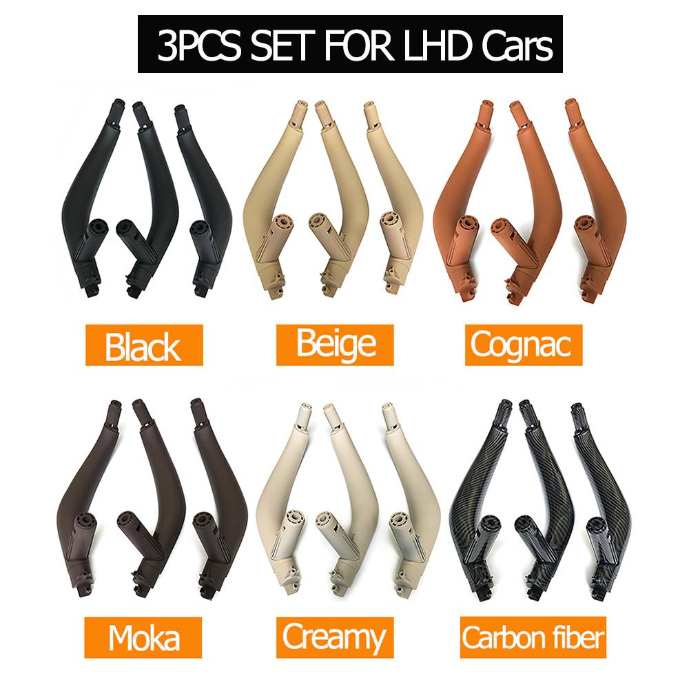 LHD RHD 3PCS Set Inteior Passenger Door Handle Cover Trim Replacement Parts For BMW X5 X6 F15 F16 2014 2015 2016 2017 2018