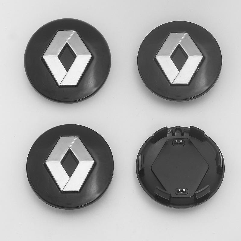 For Renault Megane 2 3 Clio 4 5 Trafic Captur Emblems Kangoo Zoe 4PCS 57mm 60mm Car Wheel Center Cap Logo Hub Badge Rims Cover XX7