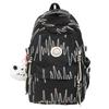 Schoolbag1011 New INS High-Appearance Embroidered Backpack Backpack for Female Students Large Capacity Lightweight Waterproof Travel Backpack