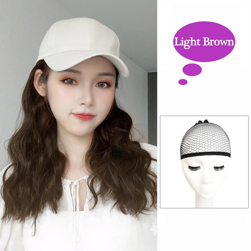 

Женский парик Короткая волна Бейсболка Парик с вьющимися волосами Парик Синтетический волнистый парик Регулируемая коричневая черная бейсболка Парик