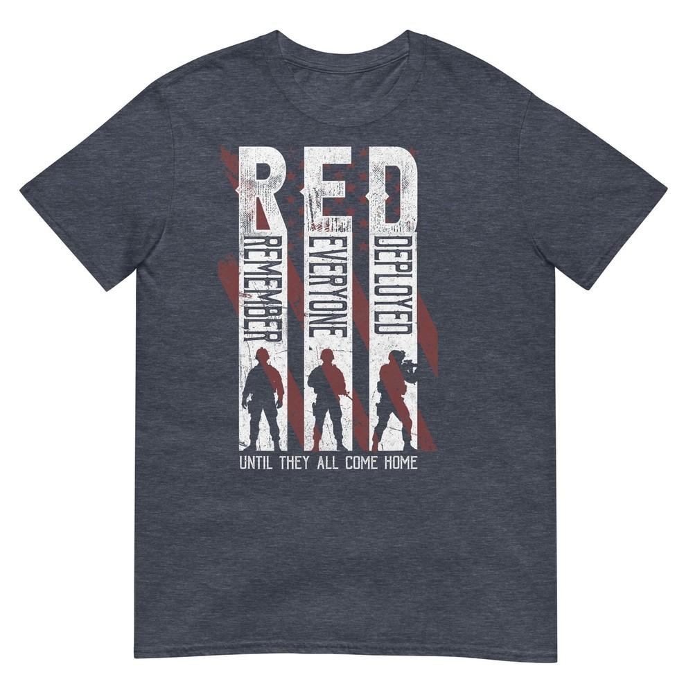 RED Friday Militär Erinnere an jeden eingesetzten Veteranen T-Shirt