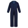 Kids Boys Fashion Mechanic Coveralls Long Sleeve Turndown Collar Zipper Front Jumpsuit Halloween Cosplay Costume