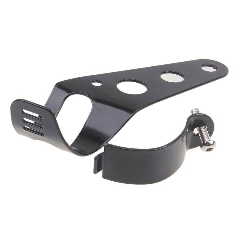 Universal Motorcycle Headlight Mount Bracket 3 Hole Adjustable 28-45mm Headlamp Holder Clamp for Bobber Cafe Racer Chopper ATV