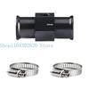 652F 18/20/22/24/28/30/32/34/36/38/40MM Radiator Adaptor Water Temp Gauge Temp Hose Adapter Attachment Hose Clamps