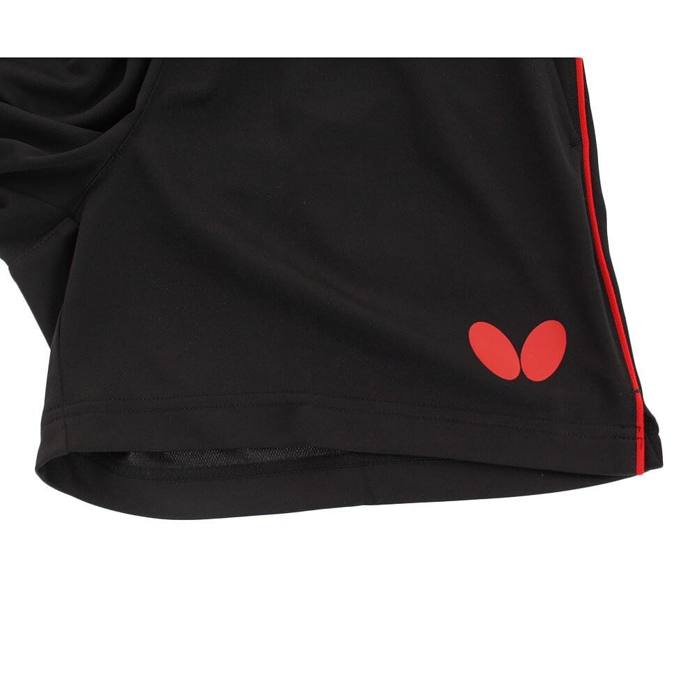 Butterfly Table Tennis Game Shorts Pasteppu Pants II Unisex Red M 51970 - Official Match Wear Sportswear