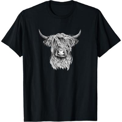 Highland Cow - Hand Drawn Illustration T-Shirt T-Shirt