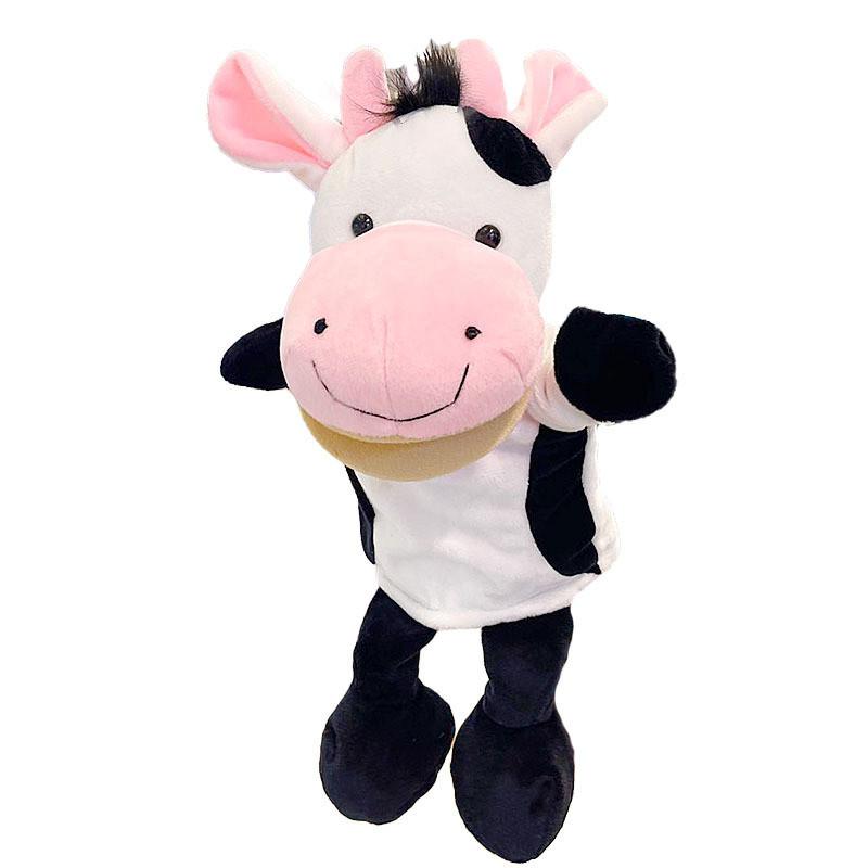 Pigs Cows Ducks Frogs Mouth Opening Ventriloquis Puppet Toys Hand Plush Kid Gift