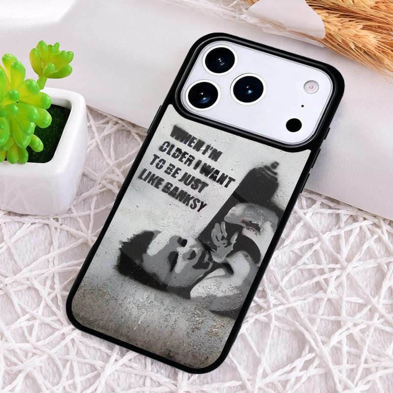 Graffiti soft Phone Case for iPhone 17 Air 16 15 11 12 14 13 Pro Max Shockproof Cover