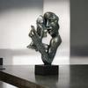 Modern Decorative Figurine - Decorative Sculpture Faces Lovers - FaceS