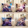 Pc Fischl Genshin Impact Pillow Case Fashion Square Pillowcase Bedroom Sofa Room Ins Decoration Leisure