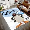 1pc Pingu (3) Design Printed Area Rug Carpet for Bedroom Living Room Home Decor Rugs Mat Non Slip Mat Rug for Bedside