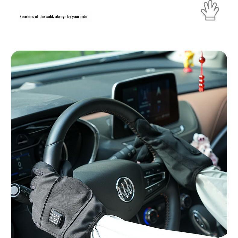 Self-Heating Half-Finger Smart Gloves for Warmth - Ideal for Office, Gaming, Riding, and Motorcycle Use
