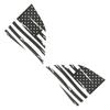 Rear Window Sticker Trim Decals for Dodge Challenger 2008+ USA Flag Carbon Fiber