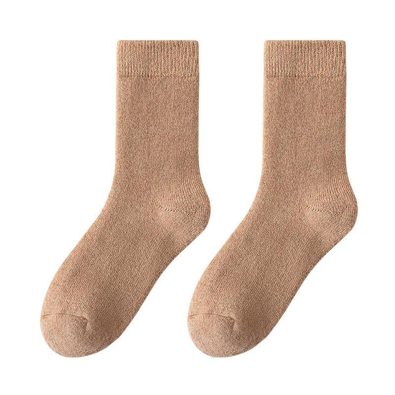 Damen Dicke Wollsocken - Gemütliche Mittelhohe Socken für Herbst & Winter - Warme Schlaf- & Homewear
