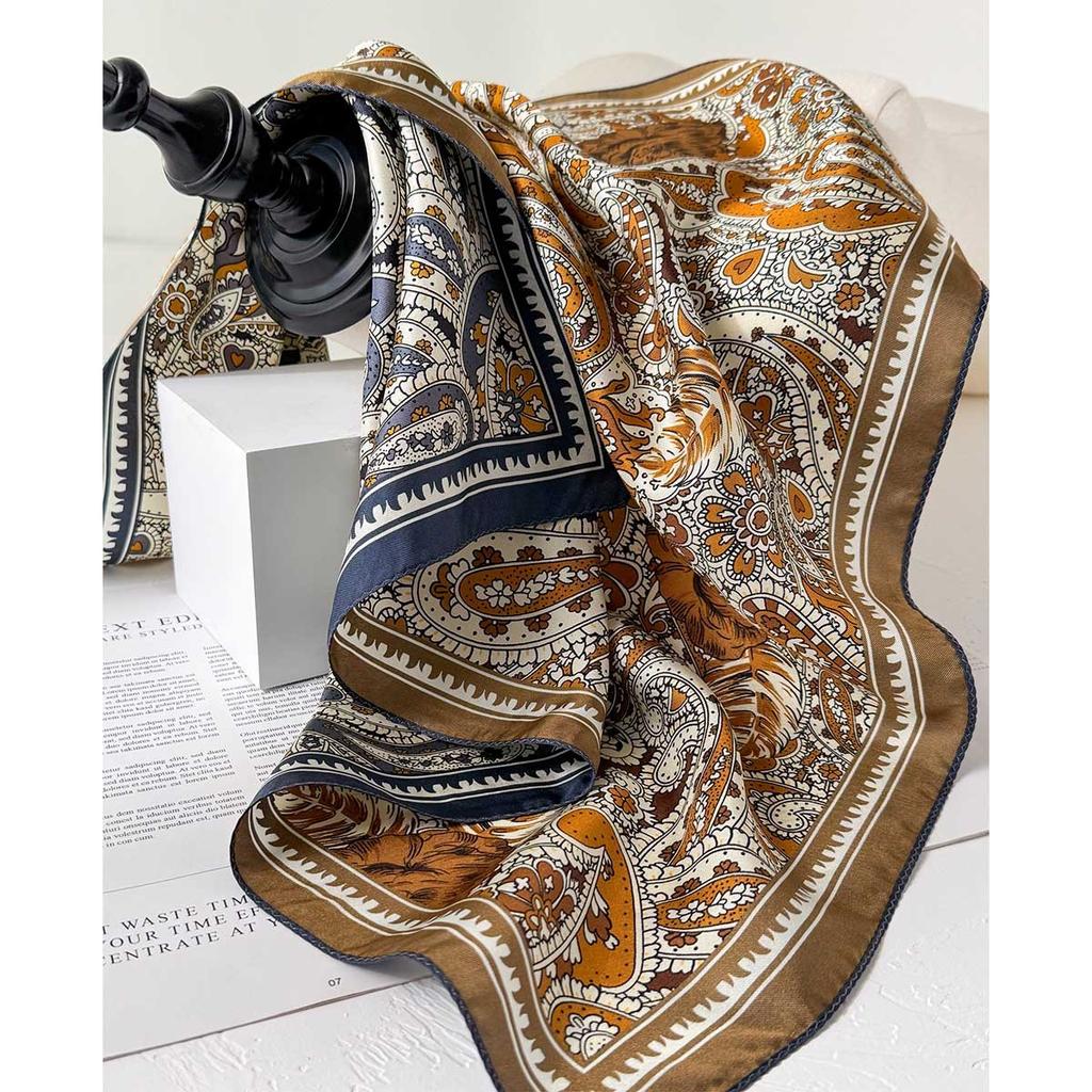 100% Natural Twill Silk Scarf for Women Neck Double side Female Foulard Shawl Square Neckerchief Lady Hijab Bandana new Scarves