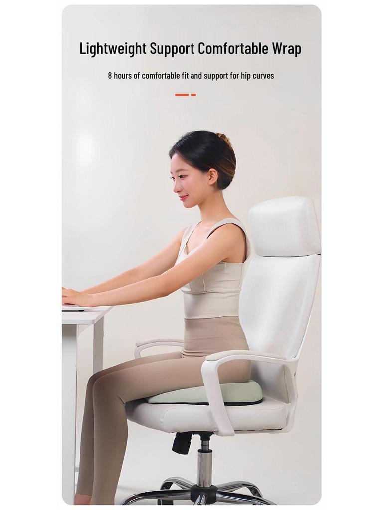 Breathable Memory Foam Office Chair Cushion for Pain Relief and Hip Support