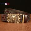 Cozy Up Casual Carved Cowhide Men's Belt, Domineering Claw Dragon Retro Automatic Buckle Belt, Fashionable and Personalized Trouser Belt