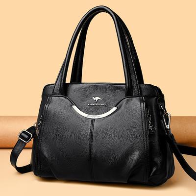 Echte weiche Ledertaschen für Damen, Vintage-Umhängetasche, große Kapazität
