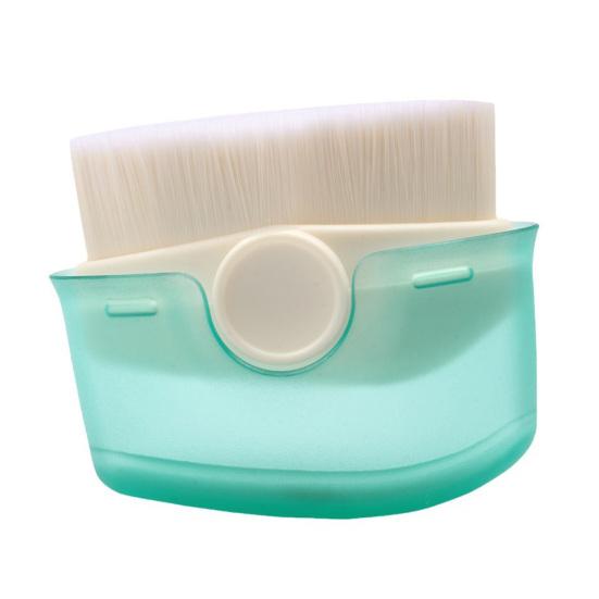 Sonnenschutz-Applikatorpinsel mit Staubdeckel, weiche Borsten, tragbare Grundierung, loser gepresster Puder, Lidschatten, Rouge, Sonnenlotion, Make-up-Pinsel für Frauen