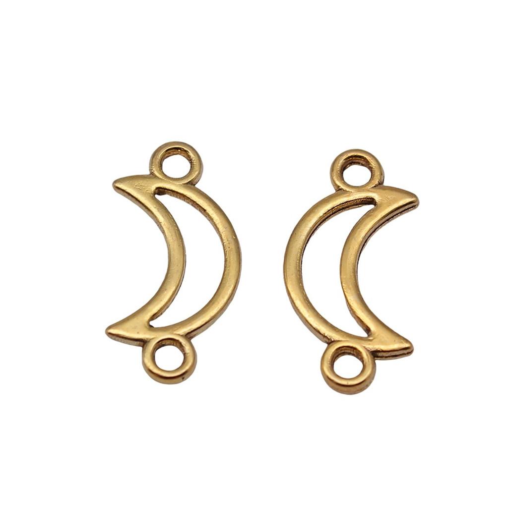 Double Star Connectors Moon For Celestial Themed Bulk Jewelry Findings
