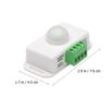 1pcs Motion Sensor Light Switch 12-24V Dc Infrared Pir Controller For Cabinet Pantry Under Bed Lighting 1-10 Min Adjustable