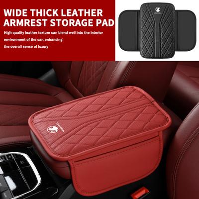 Car Armrest Box Pad Leather Armrest Mat Auto Storage Accessories For Vauxhall VXR Astra Mokka Tigra Corsa Grandland D Astra G J