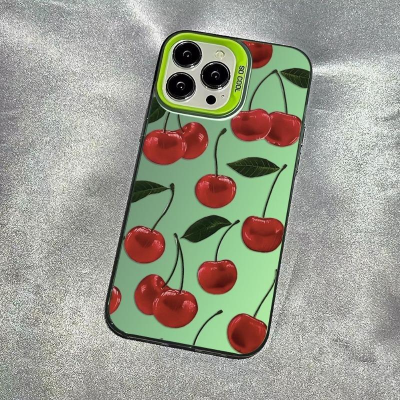Full Screen Cherry Pattern Hard Protective Phone Case For Apple Iphone