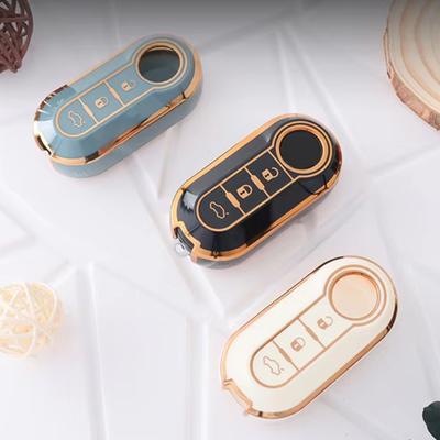 Car Key Case For Fiat 500 Abarth Ducato Punto Panda 500L Lancia Musa Bravo Doblo For Citroen For Peugeot Boxer Car Accessories