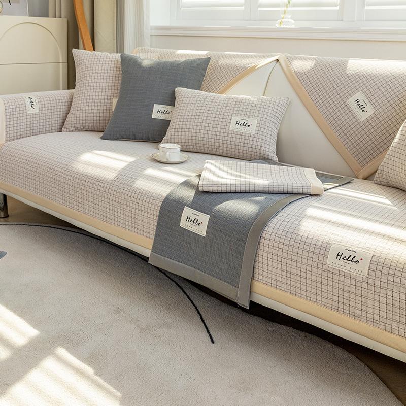 

Подушка Four Seasons Универсальная Нескользящая Доступная Роскошная Стильная Гостиная Современный Простой Кожаный Чехол Для Дивана Полотенце Наложница Утолщенная 70*70cm