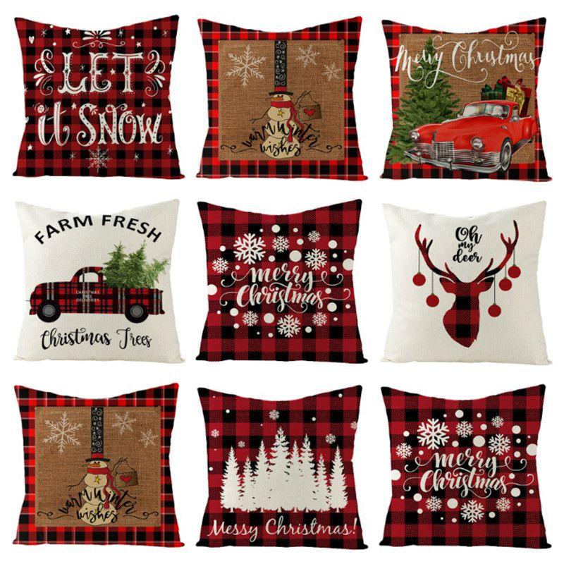 Soft And Eco-friendly 18-inch Christmas Cushion Cover Pillow Case With Vibrant Snowflake Print