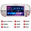 7" Android-Autoradio für FIAT 500 2007-2015 Multimedia-Player GPS-Navigation Autoradio Unterstützung Carplay BT DAB OBD2 TPMS