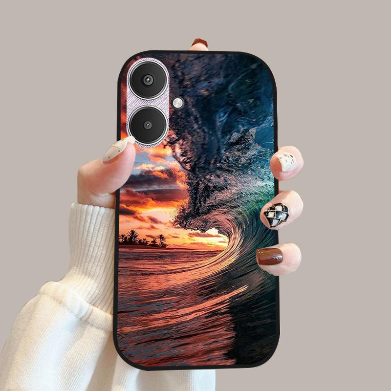 For Xiaomi Poco M6 5G Case 23128PC33I Silicone TPU Soft Phone Cover Cases For Redmi 13C 13R 5G Fashion Protective Fundas Shells