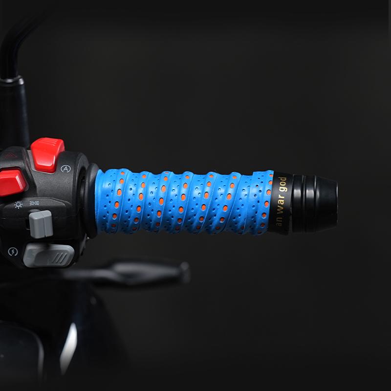 Anti-Slip Leather Motorcycle and Electric Scooter Handlebar Grip & Twist Cover