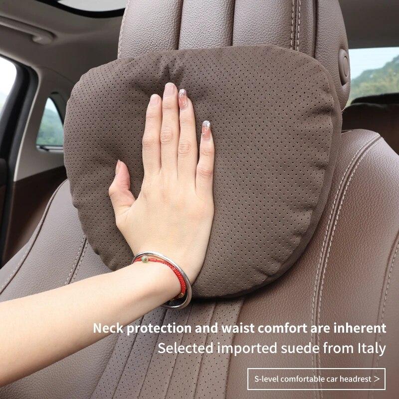 Car Interior 5-Color Selectable Headrest For Mazda BT-50 Auto Headrest Neck Support Lumbar Cushion Soft Neck Pillow Accessories